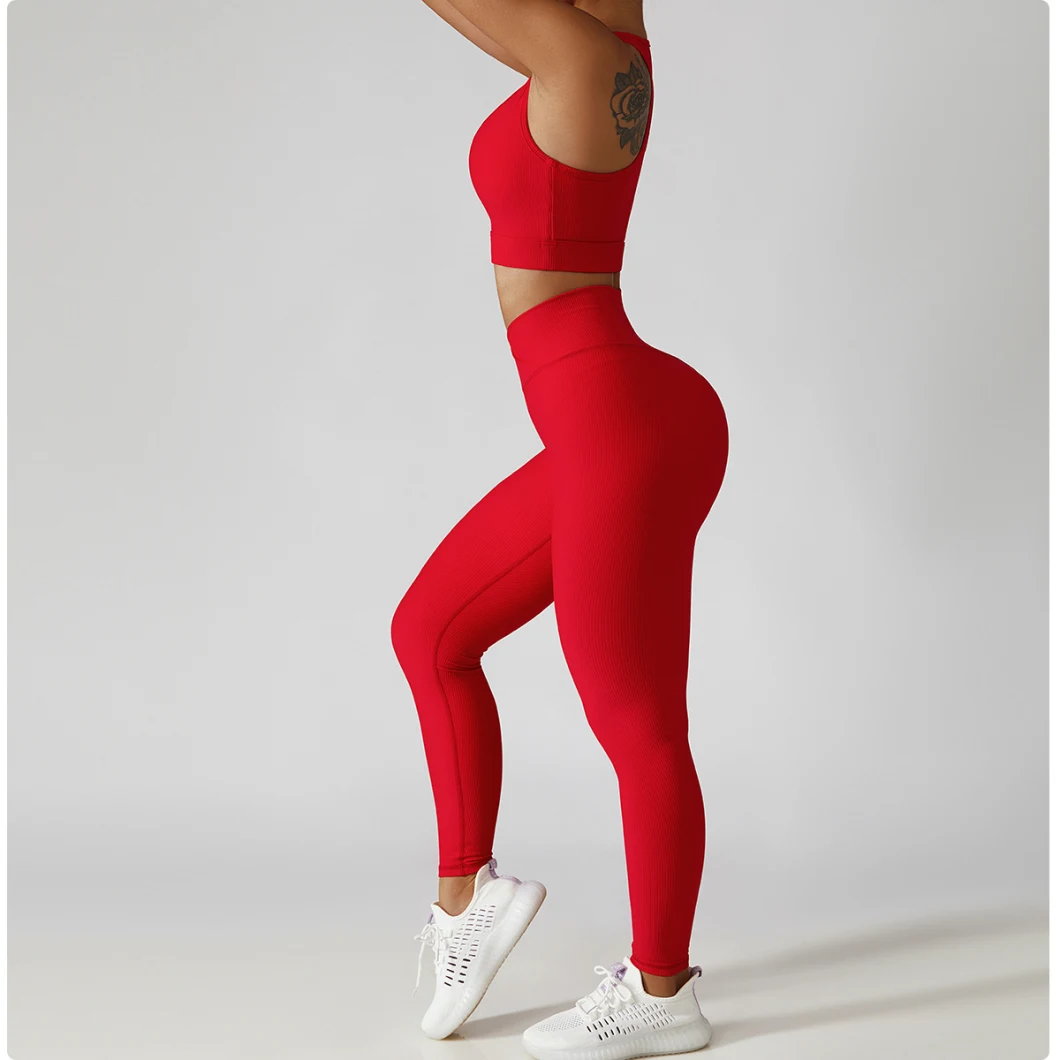 Hot Sale Summer Skinny Yoga Suits for Women Wholesale Spandex Fitness Sexy Sporting Sets Gym Sporty Womens Sets