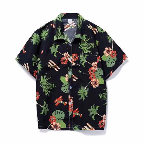 100% Cotton Custom Hawaiian Print Shirts for Family, Boys Shirt Ladies Shirt and Short
