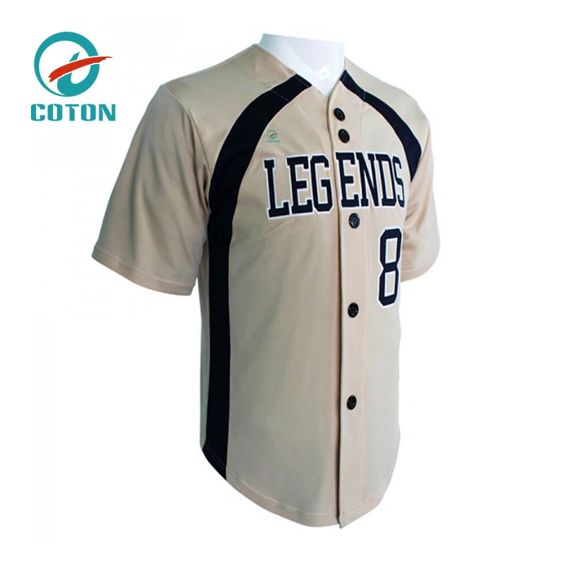 Quick Dry Breathable Men′s Custom Design Sublimation Printed Baseball Uniform Jersey and Trousers