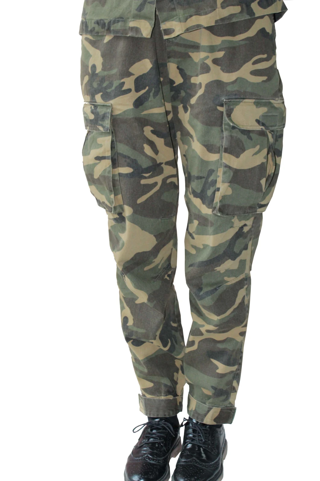 Girls Outdoor Cargo Camo Women Ladies Pants Trousers